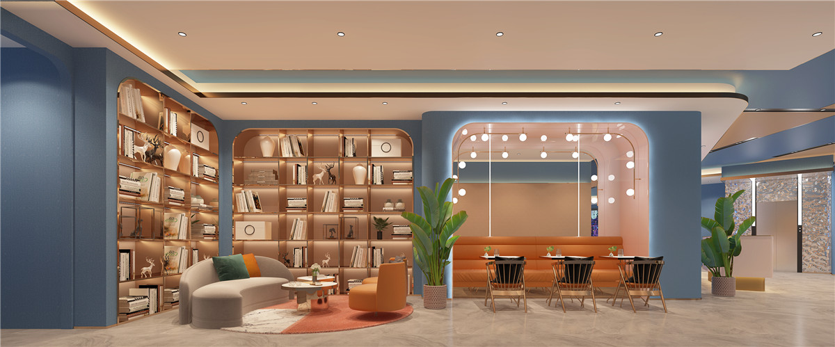 郑州清枫白露网红开云中国大厅设计效果图