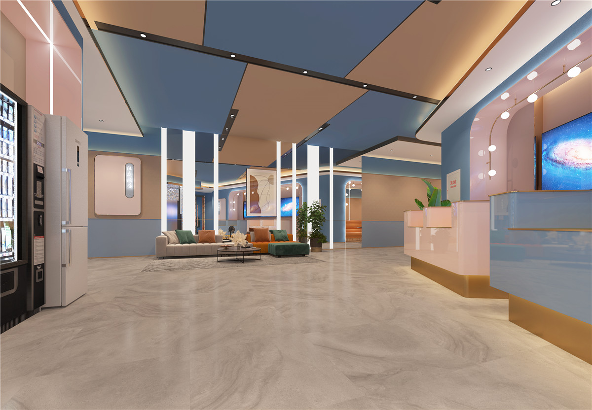 郑州清枫白露网红开云中国大厅设计效果图