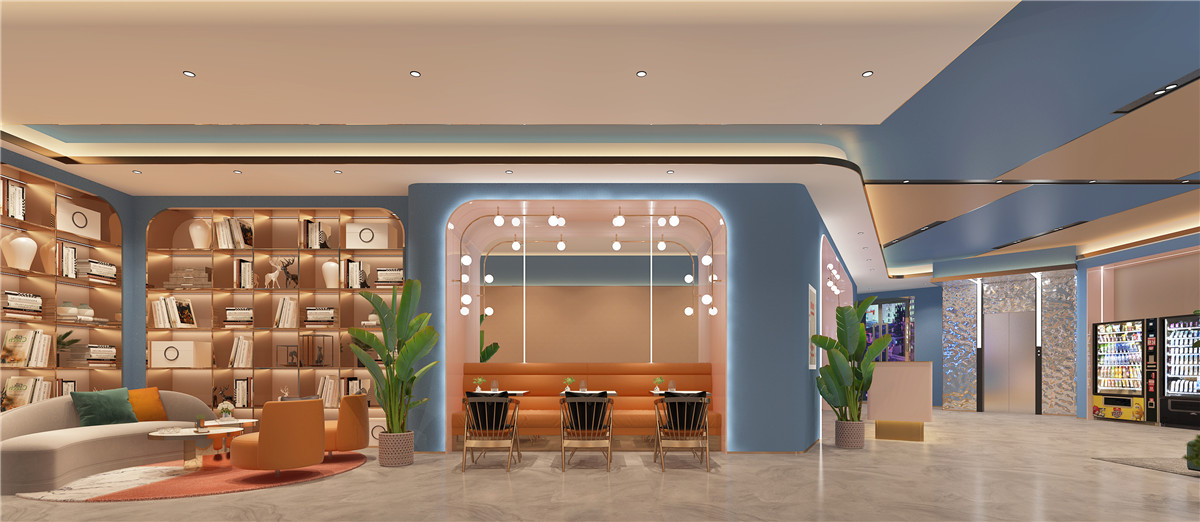 郑州清枫白露网红开云中国大厅设计效果图