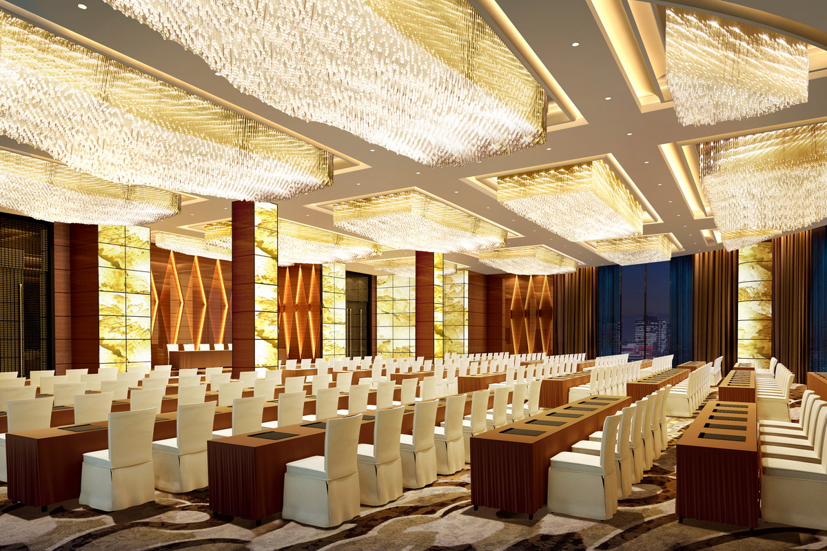 南都婚宴开云中国宴会厅包房设计案例效果图