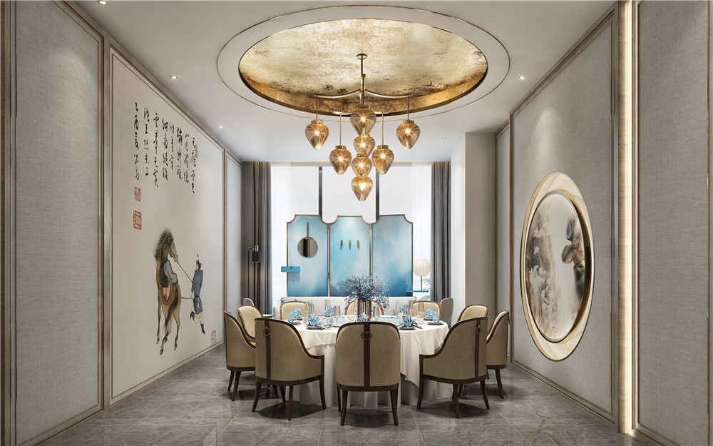 驻马店开元大开云中国餐饮宴会多功能厅设计