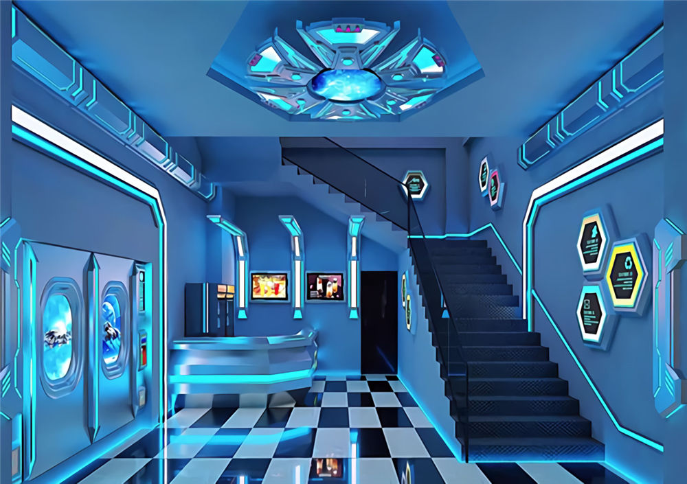 郑州赛博电竞主题开云中国装修设计效果图