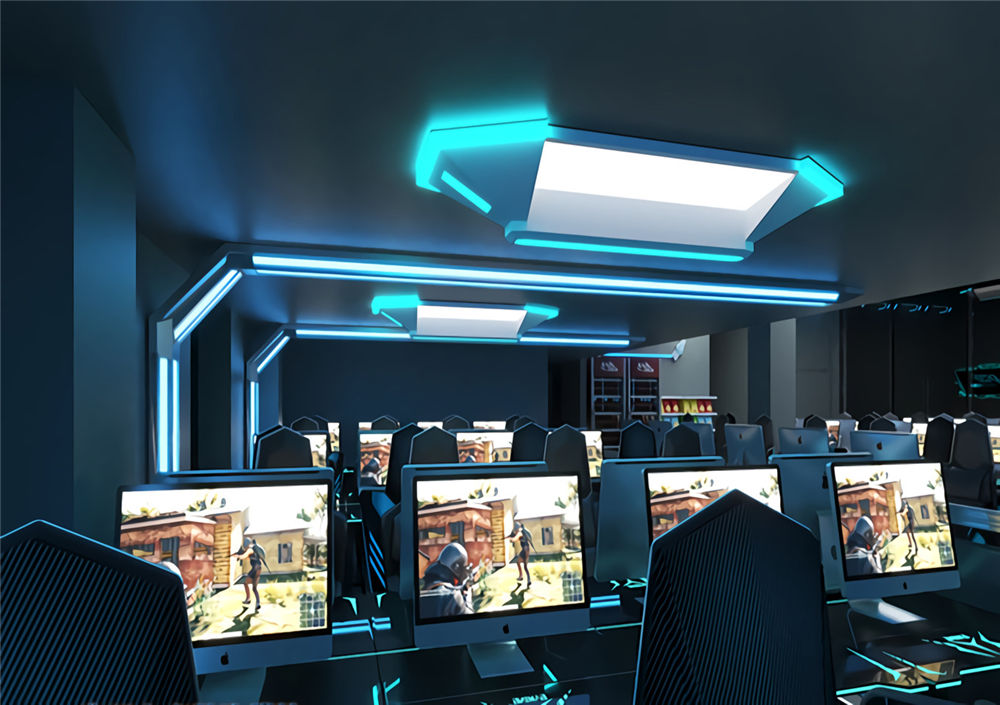 郑州赛博电竞主题开云中国装修设计效果图