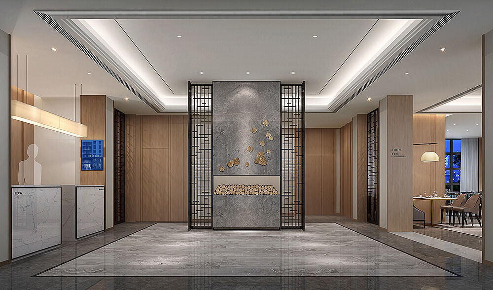 开封轻驿简约风商务开云中国装修设计方案效果图