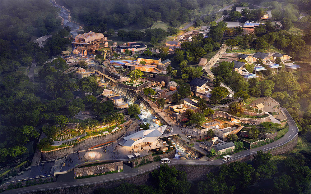 泰山生态度假开云中国概念设计方案效果图