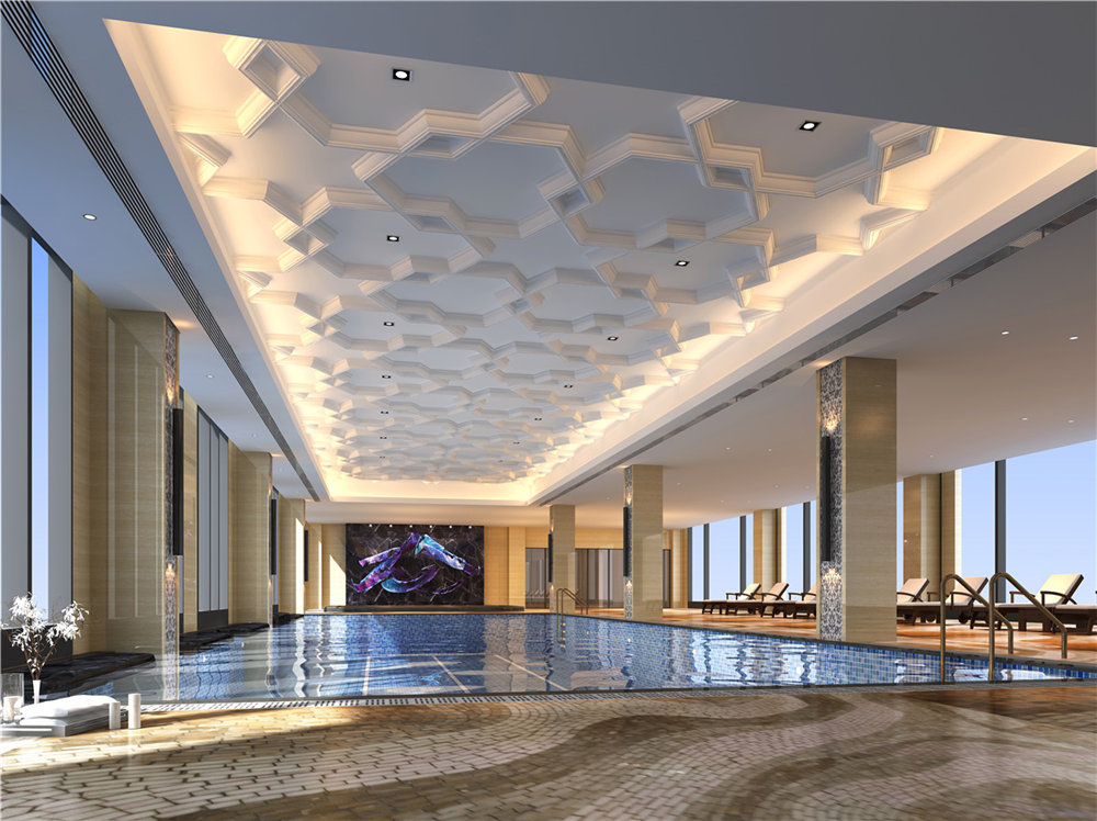 宁夏华祺国际五星级开云中国装修设计案例效果图