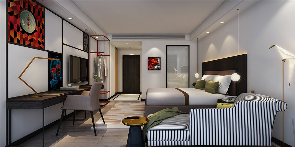 郑州LONG YOU精品开云中国装修设计方案效果图