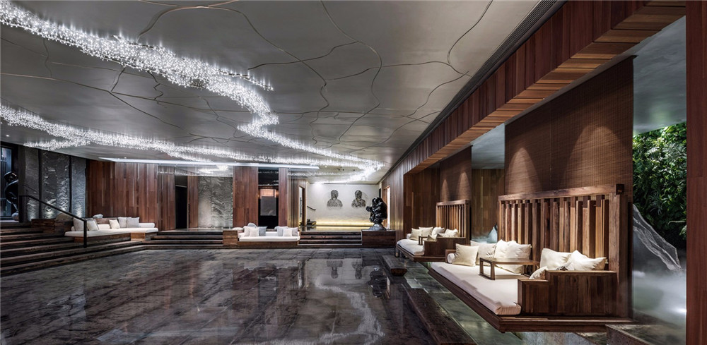 明谷行馆温泉度假开云中国设计装修实景图