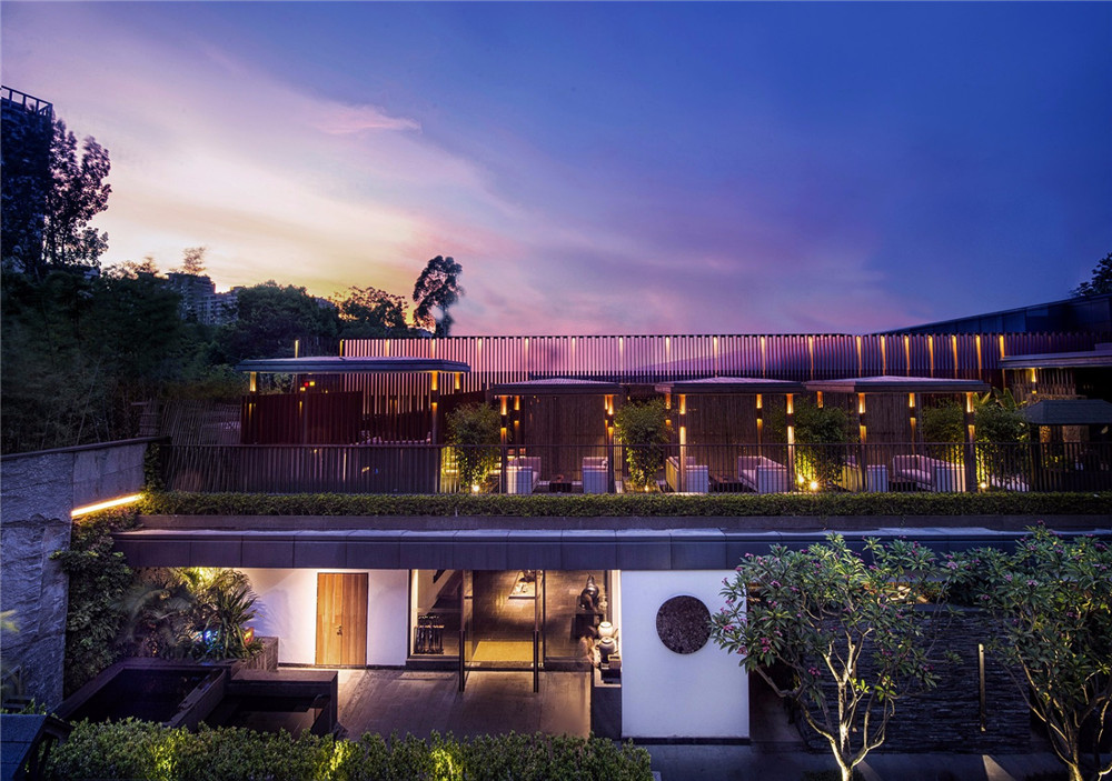 明谷行馆温泉度假开云中国设计装修实景图