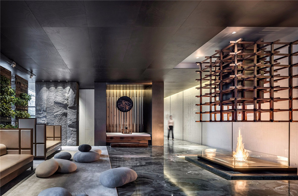 明谷行馆温泉度假开云中国设计装修实景图