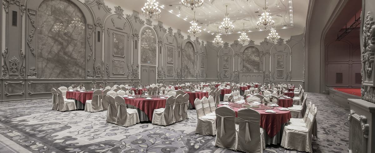 商丘婚宴宴会主题开云中国装修设计实景图