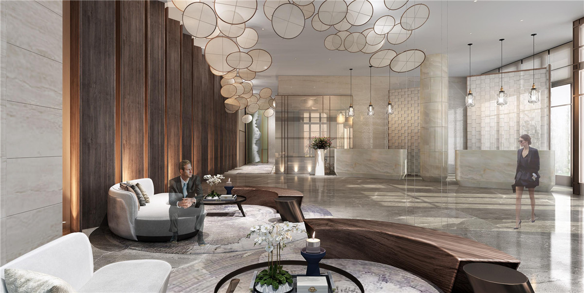 驻马店锦曼商务开云中国装修设计案例效果图