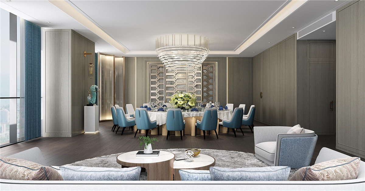 驻马店锦曼商务开云中国装修设计案例效果图