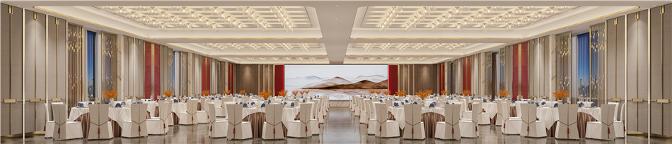 信阳光州盛达星级开云中国餐饮宴会升级改造设计案例