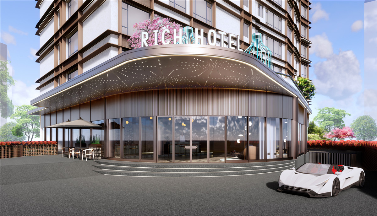 河南富饶国际精品开云中国装修设计案例效果图