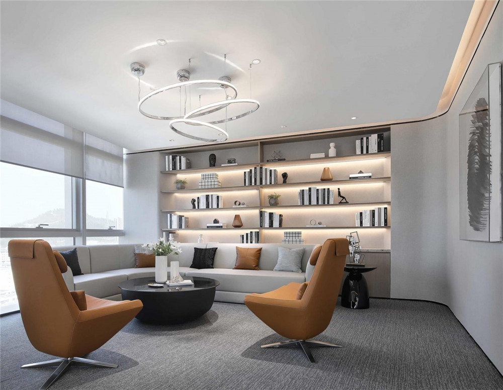 郑州高端办公楼设计公司-中粮集团办公楼装修实景图