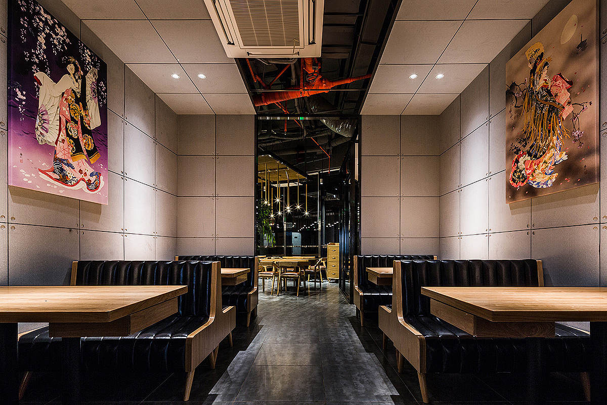 郑州北喜日式料理店装修公司设计案例