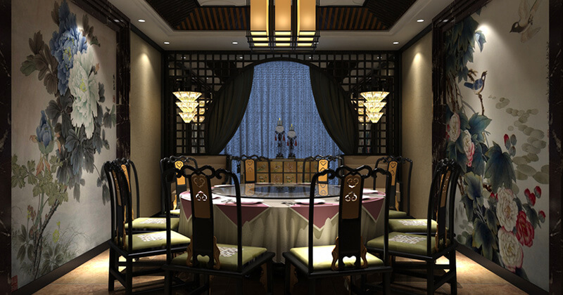 郑州齐王府中餐厅装修公司设计案例