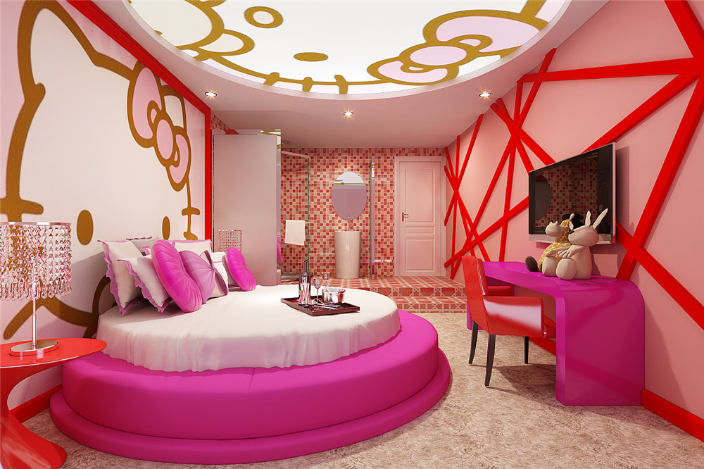 郑州情侣主题开云中国客房装修效果图