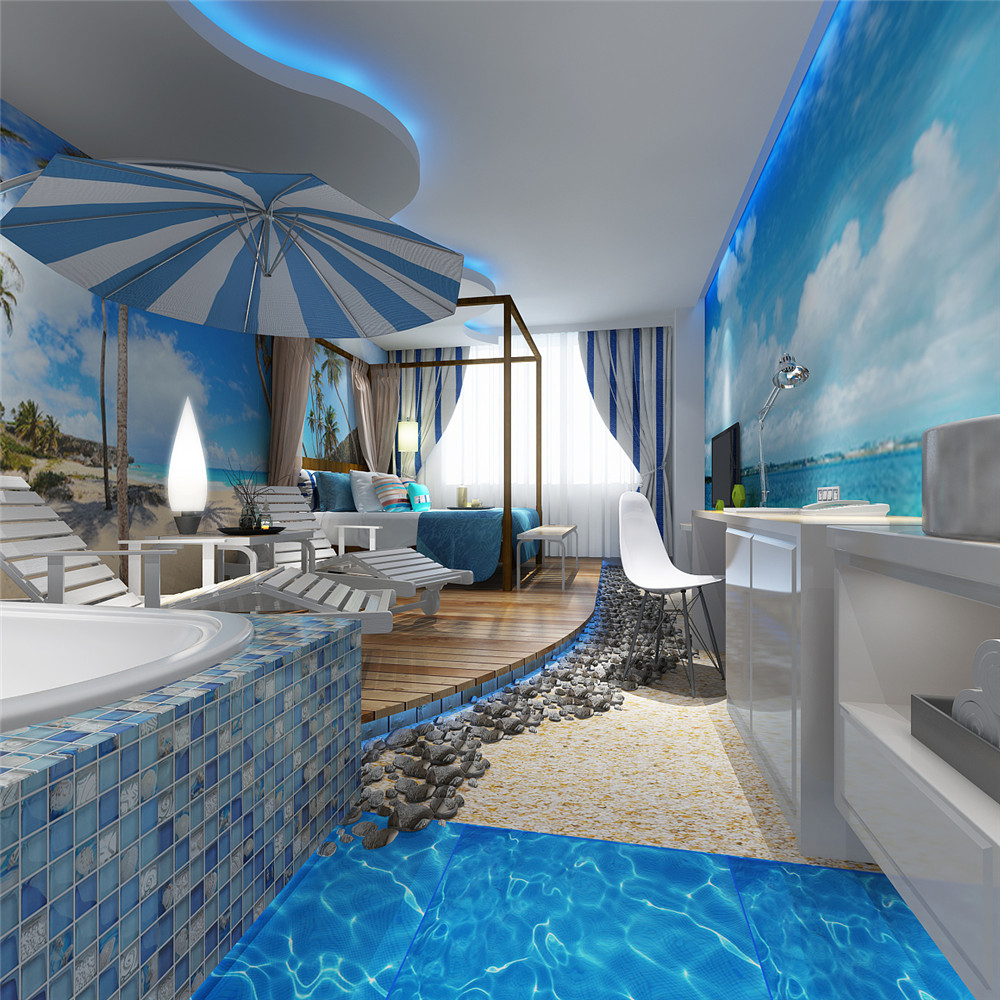 郑州情侣主题开云中国客房装修效果图