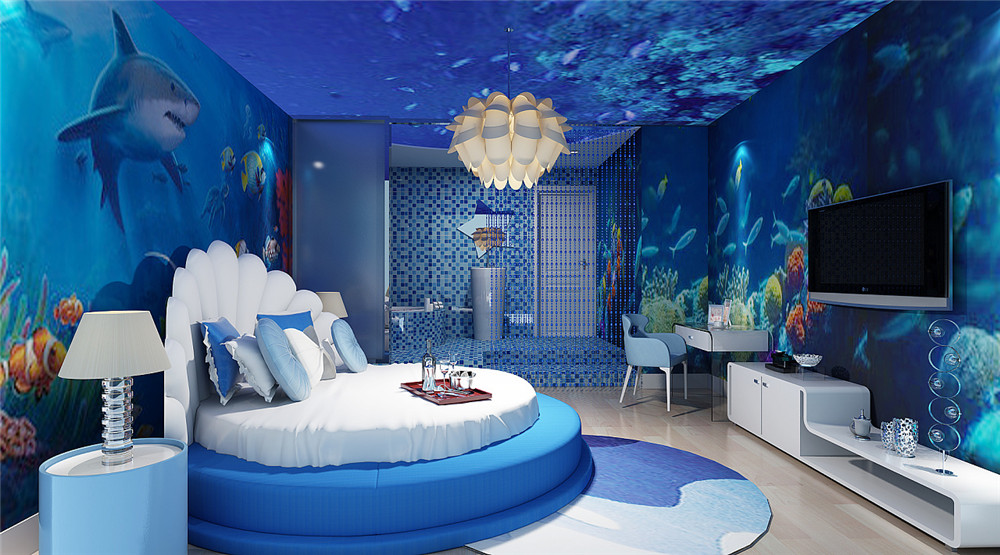 郑州情侣主题开云中国客房装修效果图