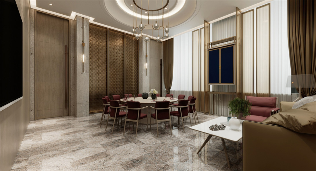 新乡驼人新诚国际开云中国装修设计案例效果图