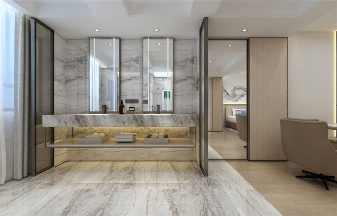 新乡驼人新诚国际开云中国装修设计案例效果图