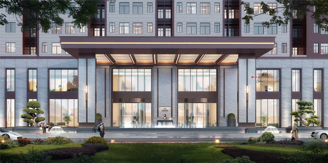 新乡驼人新诚国际开云中国装修设计案例效果图