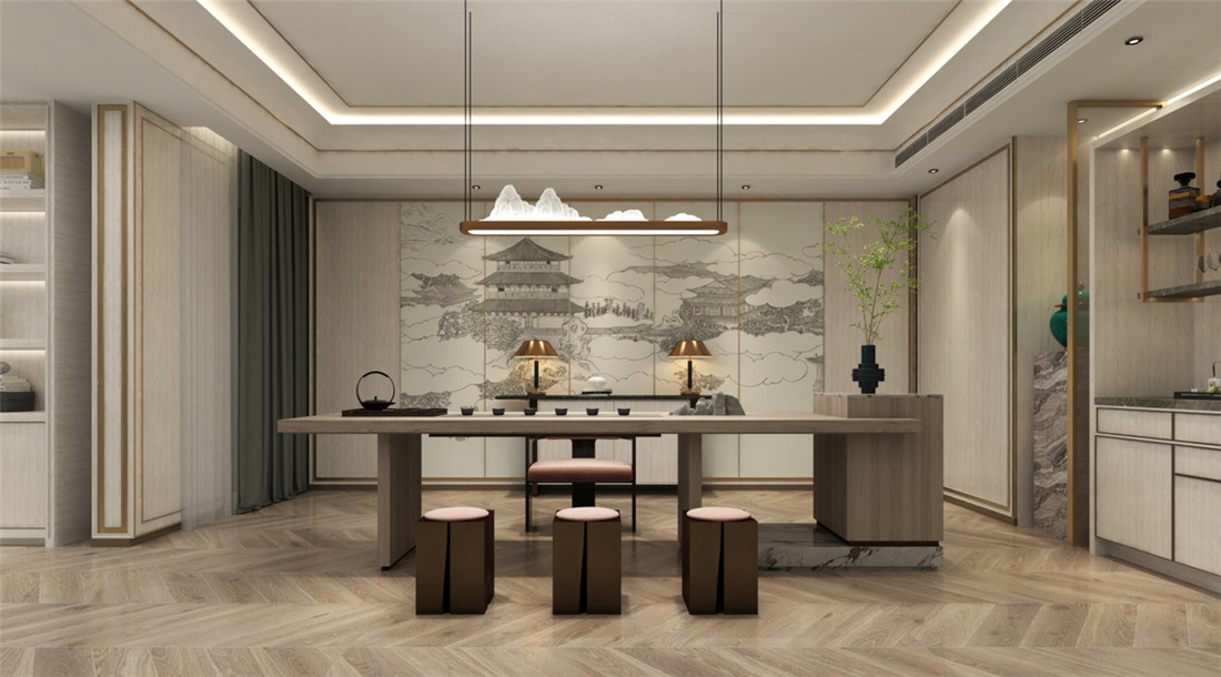 新乡驼人新诚国际开云中国装修设计案例效果图