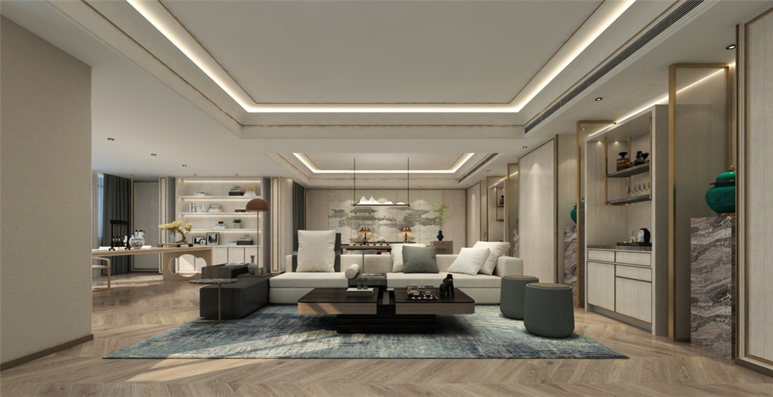 新乡驼人新诚国际开云中国装修设计案例效果图