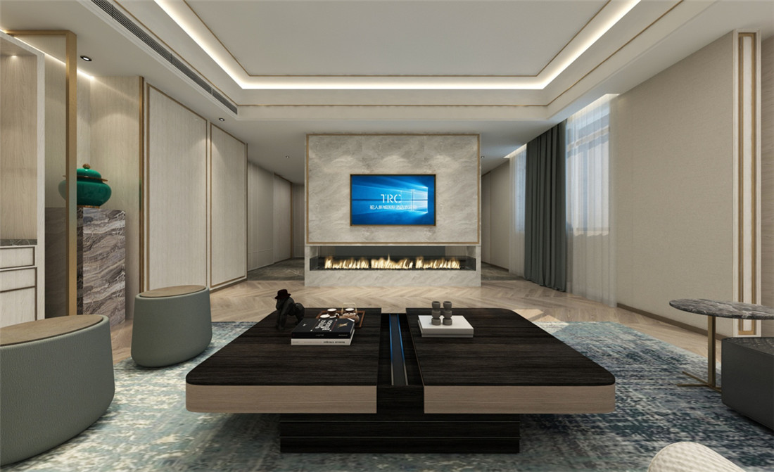 新乡驼人新诚国际开云中国装修设计案例效果图