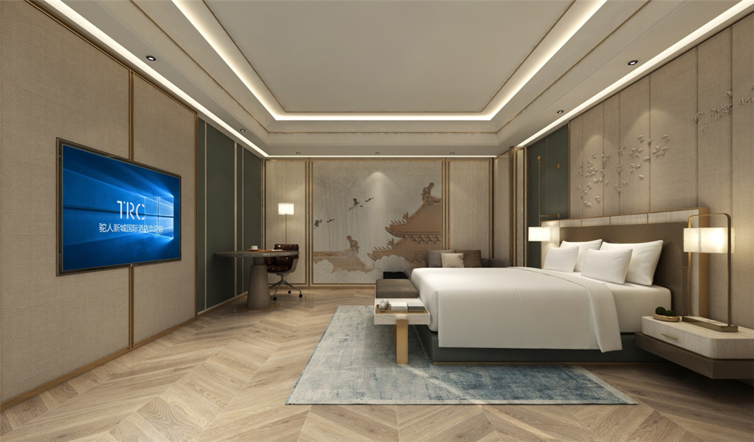新乡驼人新诚国际开云中国装修设计案例效果图