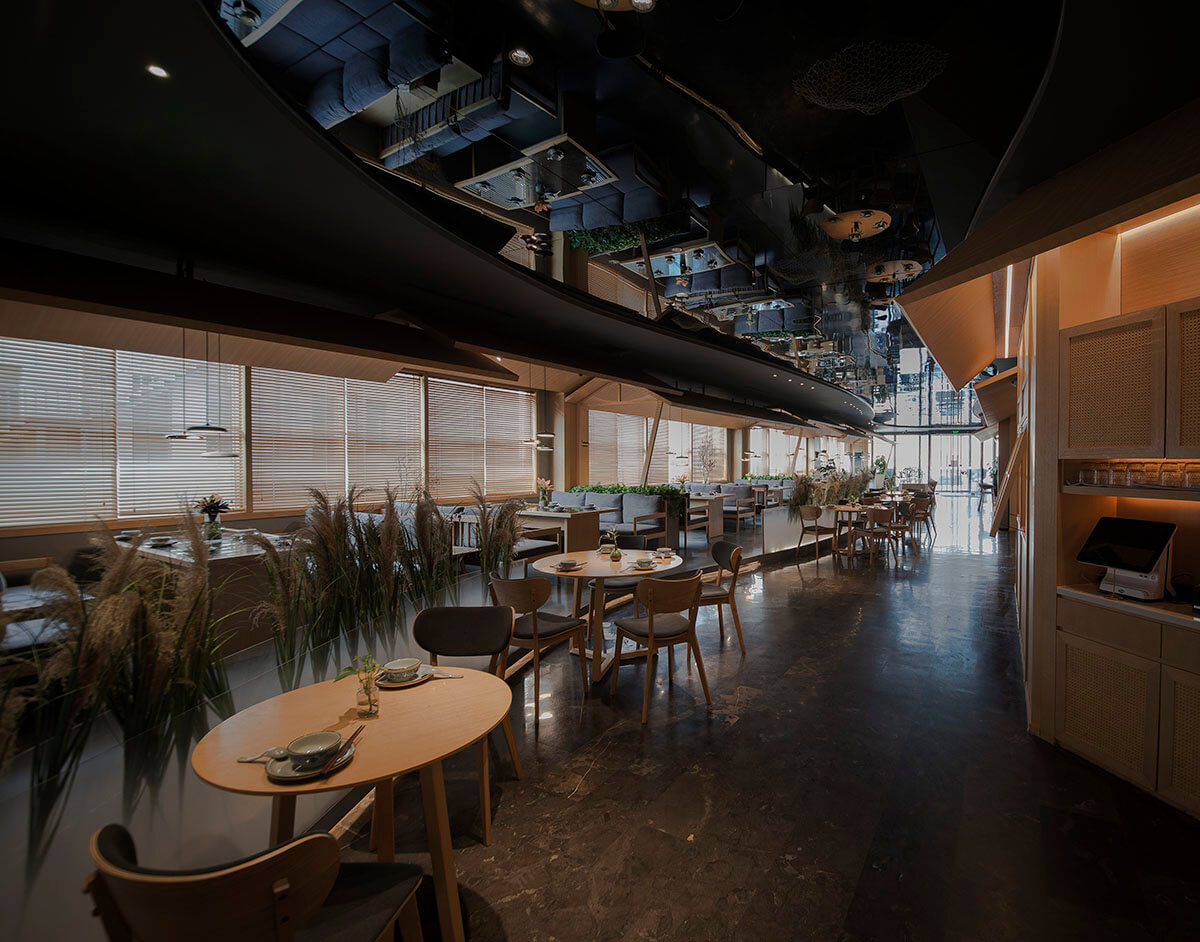 船岸主题餐厅装修—湖南菜特色餐厅设计案例(图7) 船岸主题餐厅装修—湖南菜特色餐厅设计案例(图7)