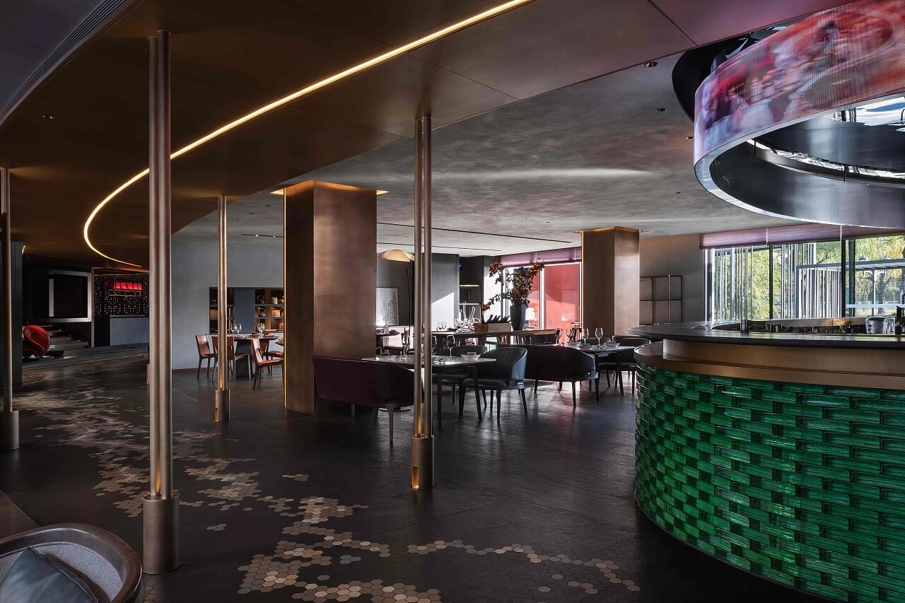 现代中西结合拾久烤鸭蓝港店装修案例分享(图8) 8.jpg