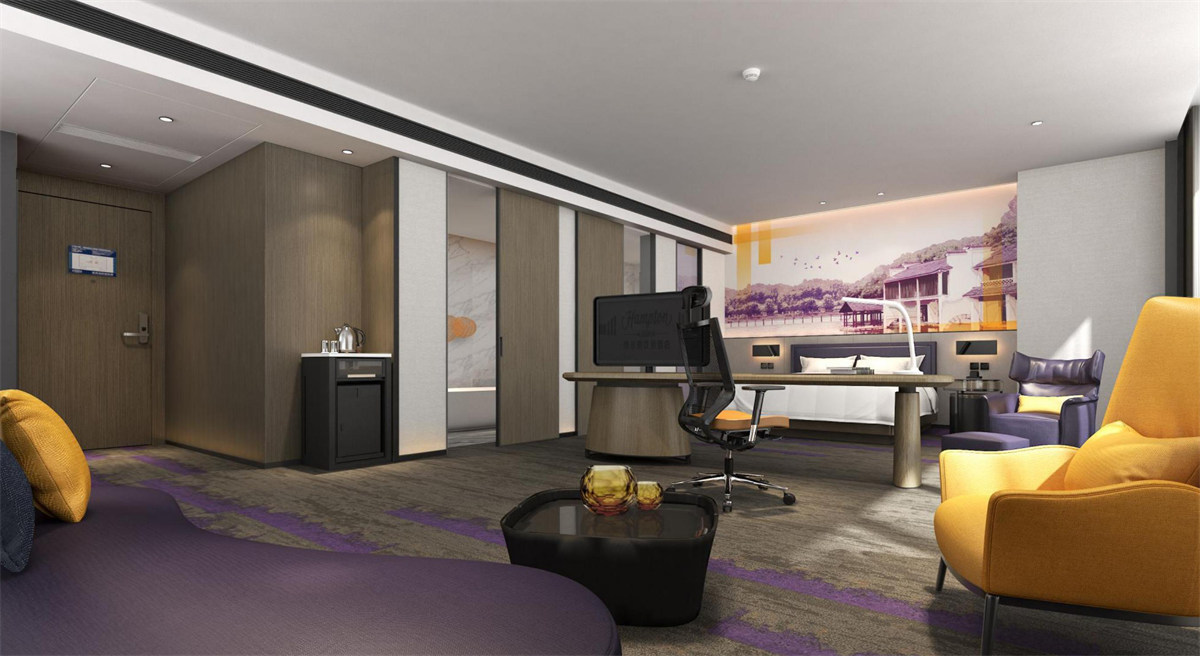 佛山北滘天宁路希尔顿欢朋开云中国装修设计