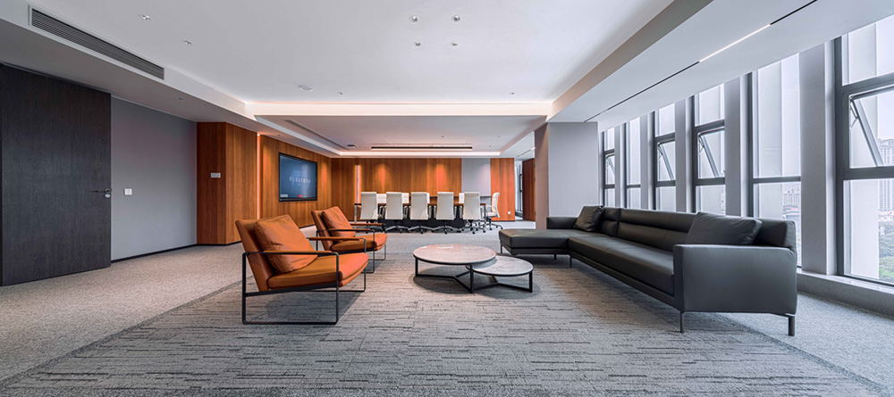 现代轻奢风食品公司办公楼装修设计方案(图9) 现代轻奢风食品公司办公楼装修设计方案(图9)