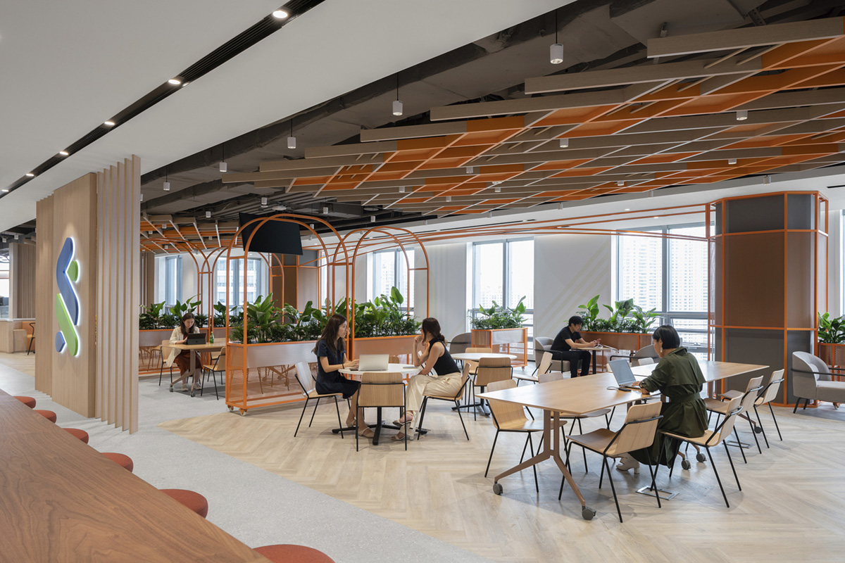 多元、包容的渣打银行上海总部办公室装修设计(图6) 多元、包容的渣打银行上海总部办公室装修设计(图6)