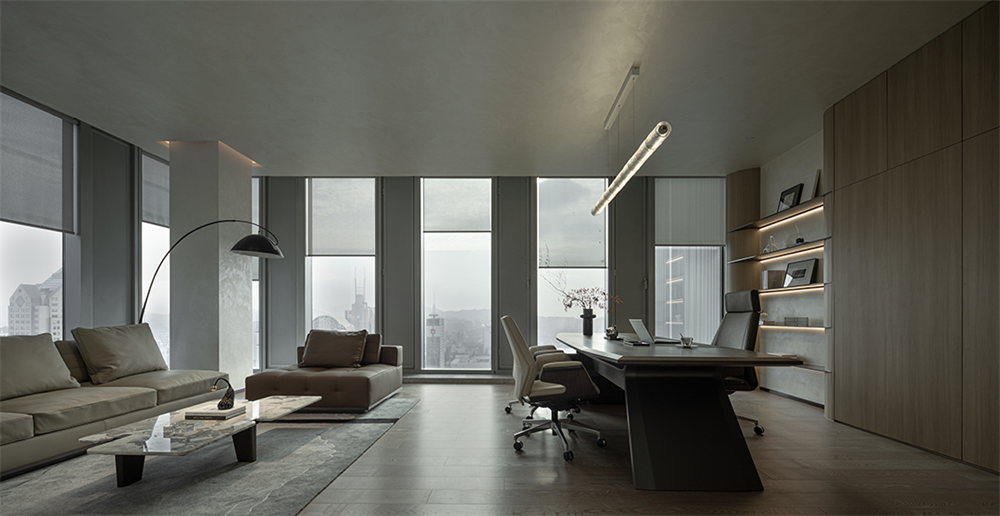 极简纯粹的滨绿大厦办公室装修设计方案(图3) 极简纯粹的滨绿大厦办公室装修设计方案(图3)