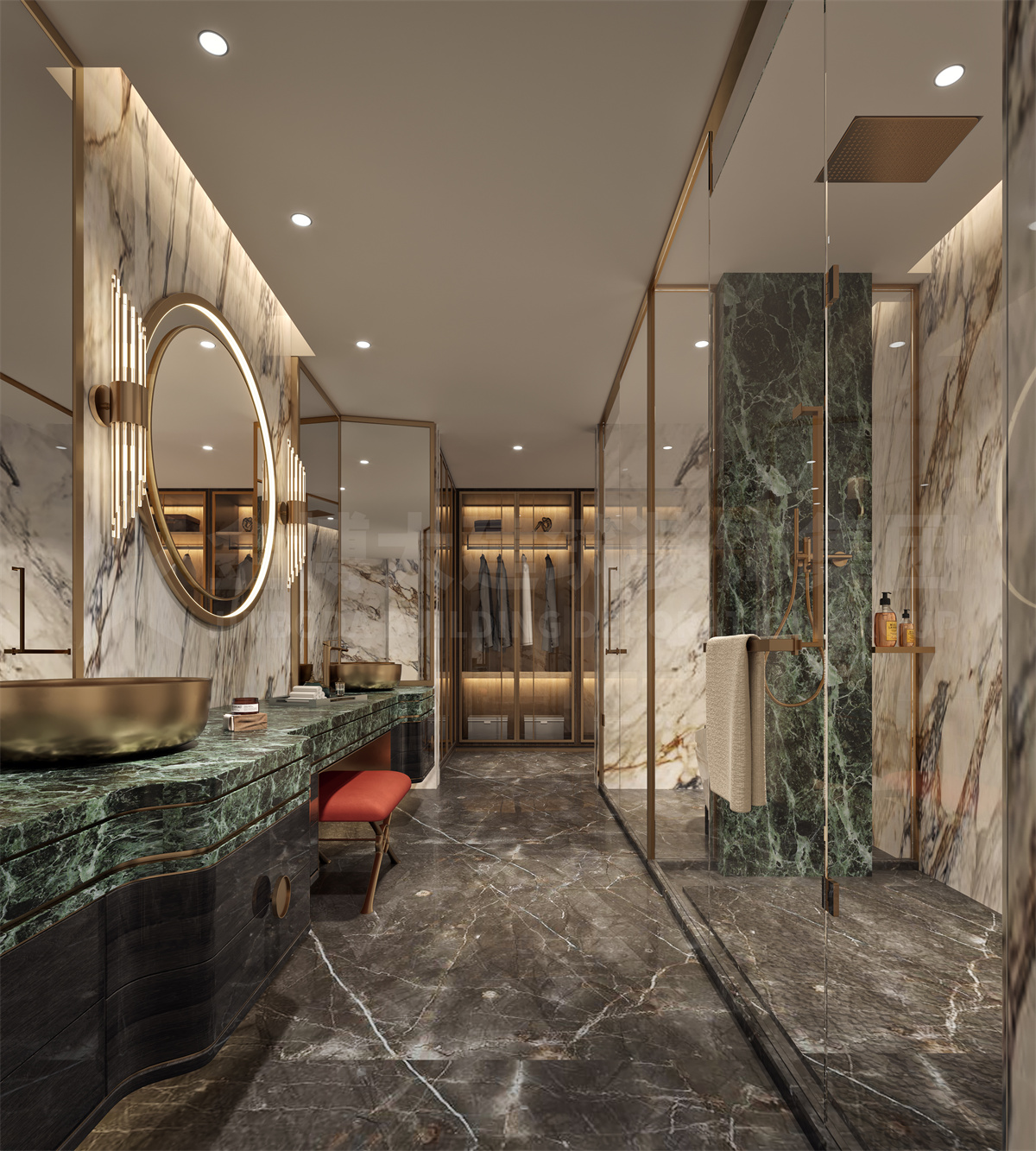 广东清远庆精品开云中国装修设计案例效果图