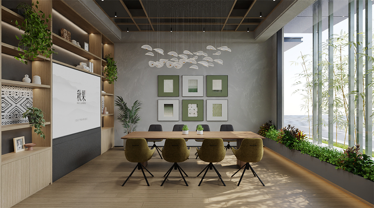 长沙秋果精品商务开云中国装修设计案例效果图