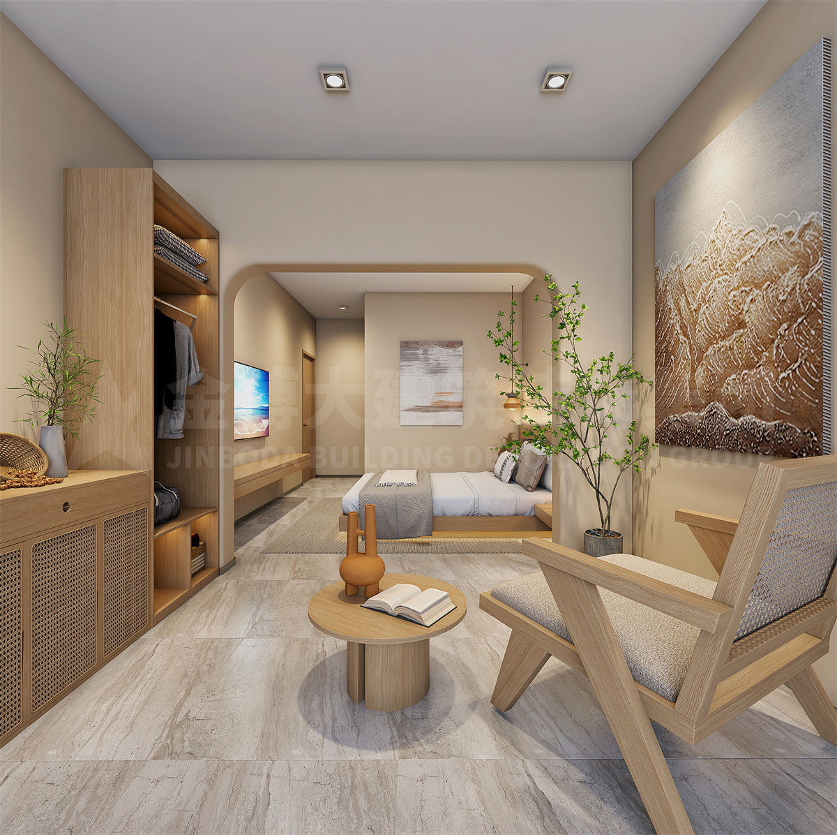 新密伏羲山素锦居民宿装修设计