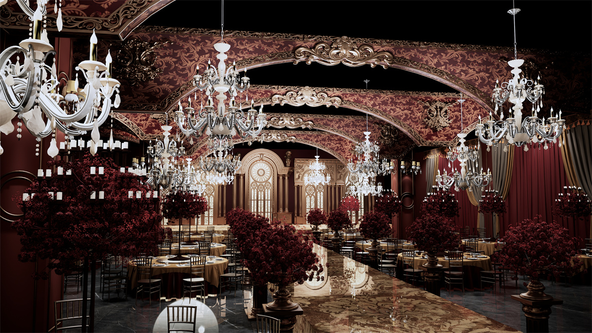 濮阳婚礼堂设计-铂曼婚宴开云中国装修设计