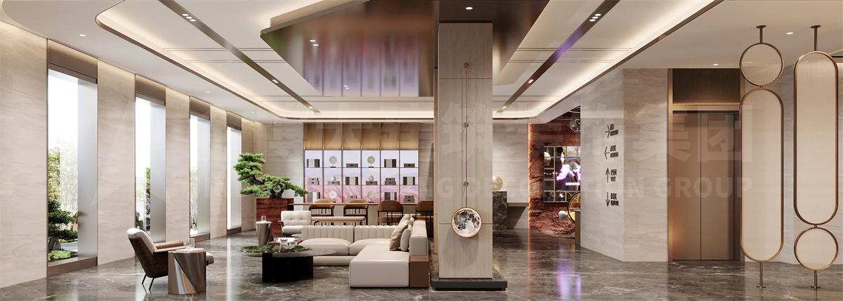 榆林H铂金开云中国升级改造设计案例效果图