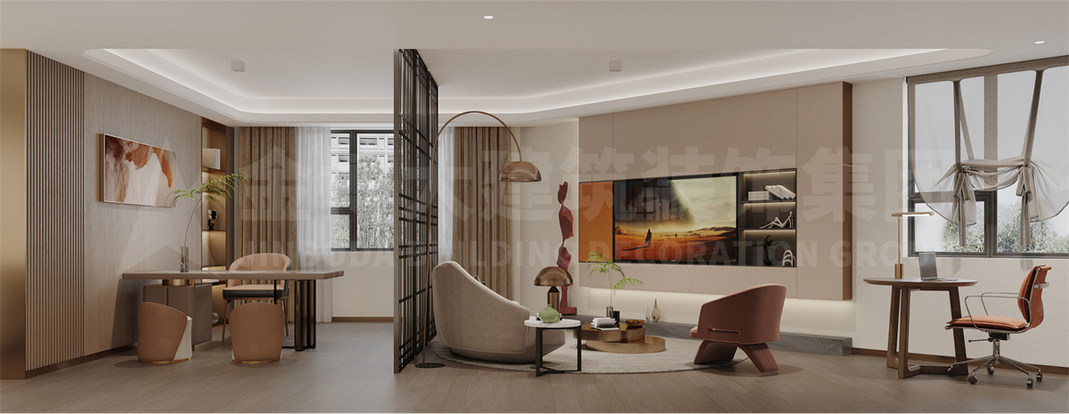 榆林H铂金开云中国升级改造设计案例效果图