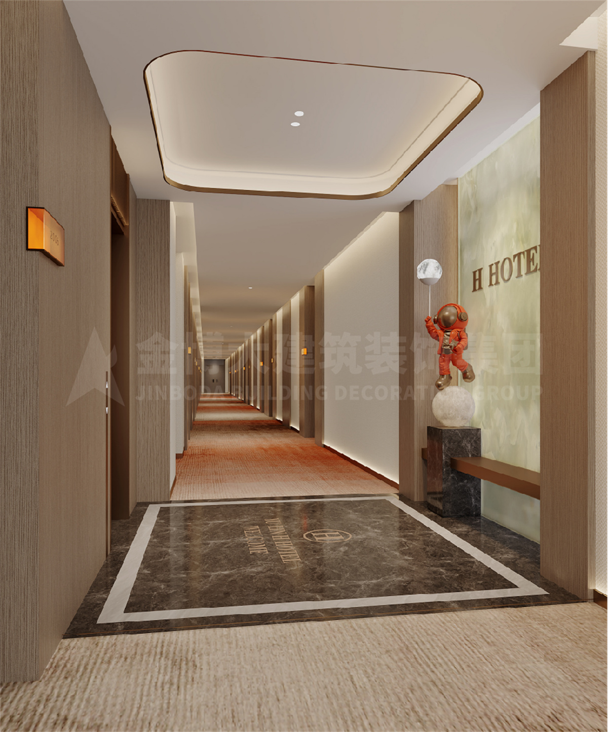 榆林H铂金开云中国升级改造设计案例效果图