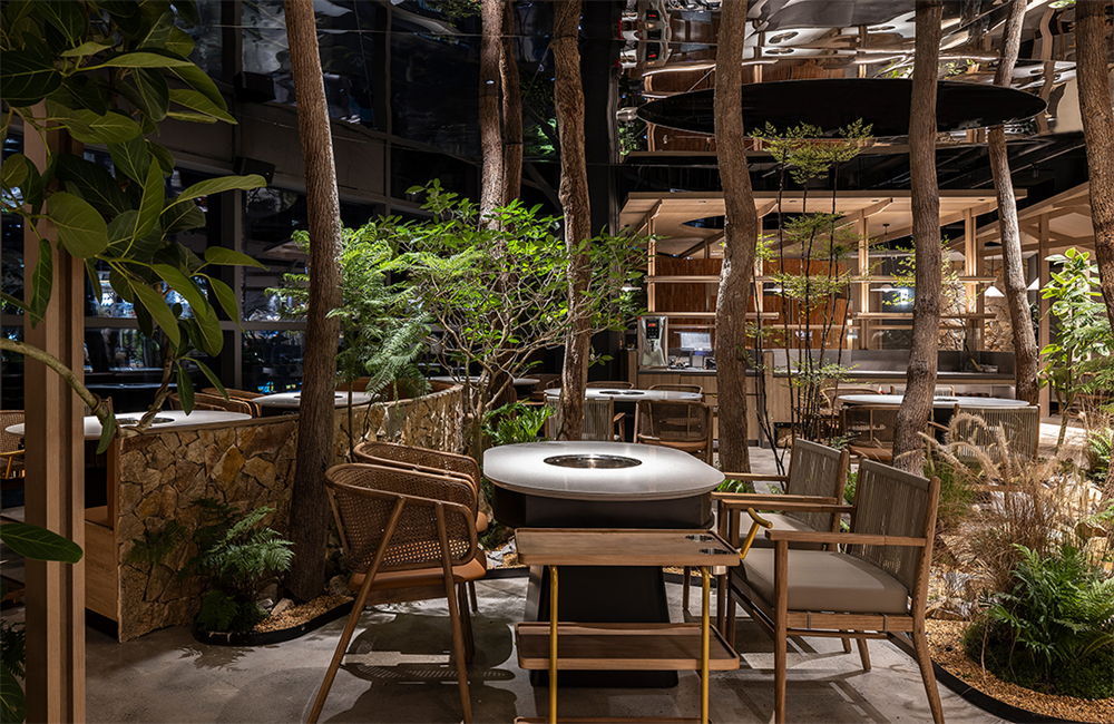 迷雾森林场景   翠焱成都火锅店装修设计方案(图6)