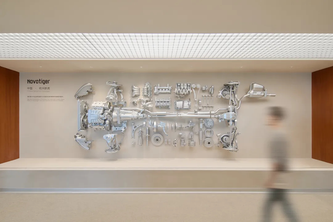 400平汽车配件公司展厅兼办公室装修设计(图3)