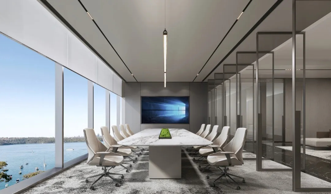 2万6千平现代花园式商务办公楼装修设计方案(图11)