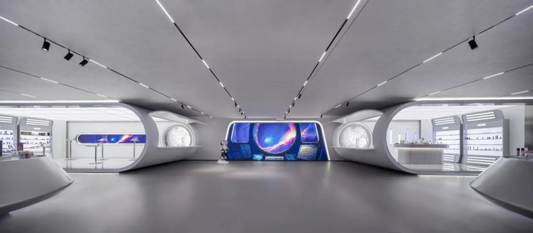 安特未来灵感舱化妆品企业展厅装修设计(图3)