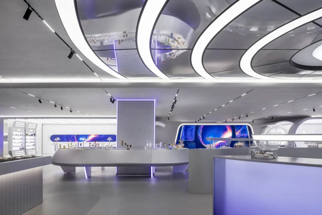安特未来灵感舱化妆品企业展厅装修设计(图5)